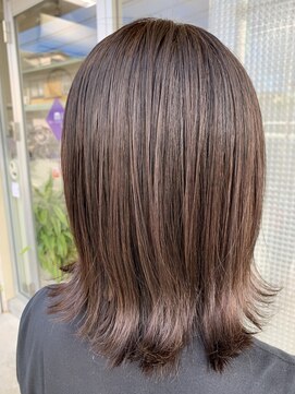 ヘアールーム ミルゥ(hair room MILOU) 外ハネミディアムボブ