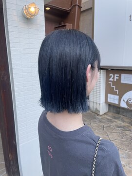 ヤコブ ヘアー(Jacob hair) 韓国ヘア/ボブ/グラデーションカラー/ブルーブラック