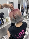 ピンク水色グラデーション