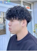 ツイストスパイラルパーマツイストパーマメンズマッシュパーマ