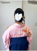 卒業式袴着付けヘアセット☆タイトなカチモリヘア