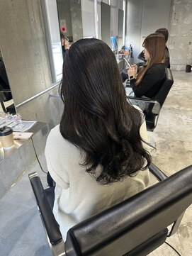 ラック(LUCK) コテ巻き風パーマ/船橋/くすみベージュ/細めハイライト