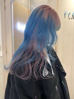 フリーラ 表参道(freera) デザインカラーピンクカラーブルーカラーブリーチハイトーン