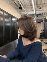 スティーロ 渋谷(Steelo) レイヤーカット×ブラウン