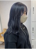 ブルーカラー　ブルーアッシュ