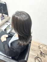 シュガー バイ エクラート 立川南口店(SUGAR by ECLART)&nbsp;外ハネミディアム/くびれミディアム/顔周りカット/オリーブ/立川