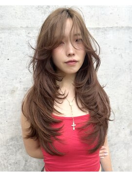 ヌエン 渋谷(NU/EN) 海外レイヤー/ロングレイヤーハッシュカット/小顔くびれレイヤー