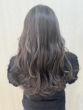 西川田ロング髪質改善トリートメントブリーチなしダブルカラー