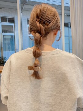 #ミルクティーベージュ #おくれ毛カット