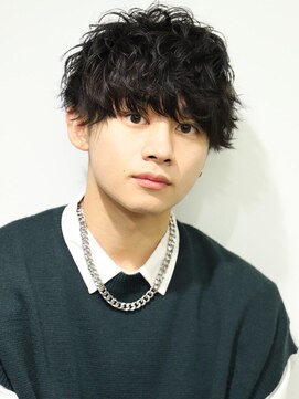 リップスヘアー 銀座(LIPPS hair) 【強めスパイラル】前下がりマッシュ