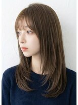 AND 夙川【3月5日 NEW OPEN(予定)】 顔周りレイヤー/ミディアムレイヤー/ミルクティーブラウン