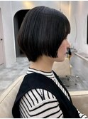 縮毛矯正 ショートカット くびれショート 丸みショート
