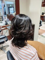ユニックス UNIX 蕨店 【50代上品な大人スタイル】くびれセミロング×毛先パーマ