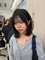 ネモネ バイ ミリー 梅田茶屋町(nemone by milly)&nbsp;暗髪くびれミディ×顔まわりレイヤー