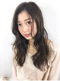 マットグレージュ×パーマ