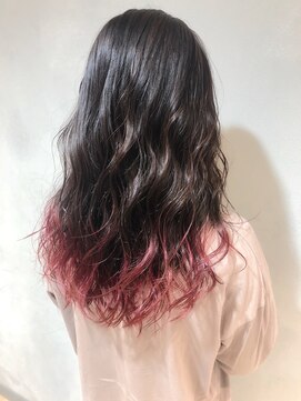 エミス バイ メルト 吉祥寺(emis by melt) 【堀惠洋平】ロング　グラデーション　裾カラー　吉祥寺