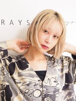 レイズ 立川(RAYS) 【RAYS/金本】ミニボブ×ハイトーンカラー
