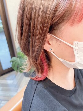 ウルエワルヘアー(ulu Ewalu hair) 【ピンクイヤリングカラー】