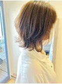 【宮本大輔】小顔 レイヤーボブ 大人可愛い 30代40代 ベージュ