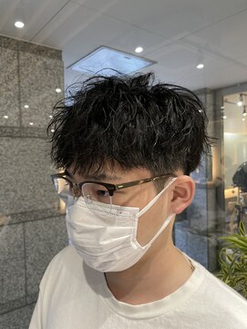 サロンドミルク 新百合ヶ丘店(salon de MiLK) ショートマッシュ(メンズ/ツイストスパイラル/波巻パーマ/)