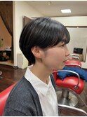 耳掛けマッシュショート