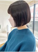 20代～30代大人ナチュラルミニボブ前髪似合わせカット［仙台］