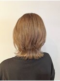 20代30代40代小顔外ハネアッシュベージュ