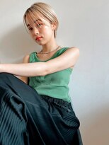 ロイジー(roijir) 表参道roijir 耳掛けマッシュ×ハイトーンベージュ