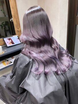 サニー 渋谷(SUNNY) バレイヤージュショコラアッシュハイライトグレージュカラー