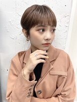 イルウィ(irwi)&nbsp;【こなれ感】大人かわいいワイドバングショート　ブラウンカラー