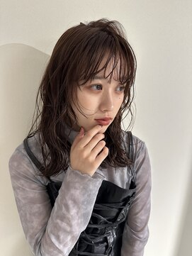 アヴァンスクロス あべのルシアス店(AVANCE.CROSS) シースルーバング×ダークベージュ