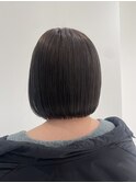 パツットボブ透明感ナチュラルカラーニュアンススタイル