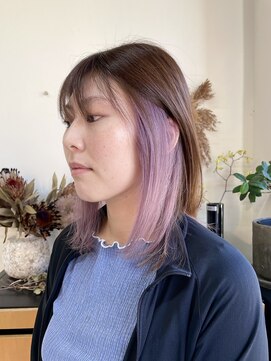 ノア(noa.) スモーキーパープルのイヤリングカラー