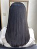 <平日限定>カット+髪質改善ストレート(弱酸性縮毛矯正)+トリートメント￥17800