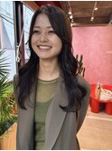 透明感髪質改善ベージュダブルカラーミルクティーグレージュ