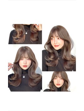 アマトウキョウ アユンチェ(AMA TOKYO×AYUNCHE) 韓国スタイル/ナチュラルくびれヘア_くびれ巻き_レイヤーカット