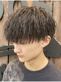 縦落ちツイストパーマ