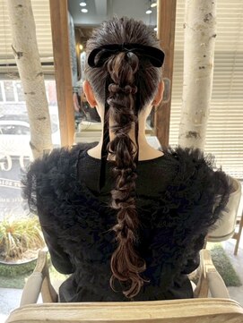 アルモヘアヴォーグ 静岡(ALMO hair VOGUE) ALMO◎結婚式ヘアアレンジ【編み込みポニーテール】
