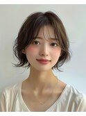 柔らかウェーブで作るふんわりショート