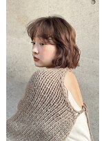 ボブパーマ似合わせ顔周りカット顔まわりレイヤーカット