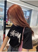 ダブルカラー×ピンクオレンジカラー×上大岡駅近く