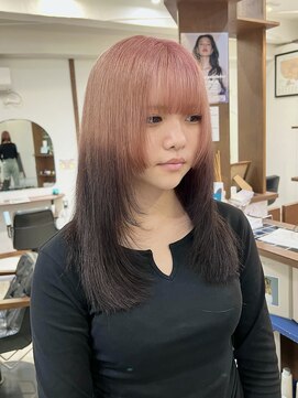 ラック 津田沼(LUCK) ピンクカラー/グラデーション/デザインカラー/ブリーチ/津田沼