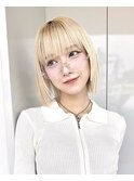 切りっぱなしボブタッセルボブレイヤーボブハイトーンボブ