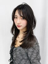 アルバム 新宿(ALBUM SHINJUKU)&nbsp;ウルフレイヤー韓国ヘア顔周りレイヤーロング_F30706