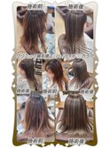 クリニック縮毛矯正＆ハイライト３Dヘアカラー ツヤ感MAX!!
