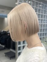 サンクマーケット 渋谷(cinq MARKET) 渋谷ブリーチカラーダブルカラー切りっぱなしボブタッセルボブ