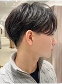 似合わせカット30代40代50センターパート刈り上げマッシュ