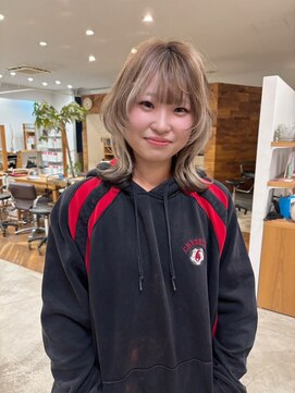 カノエ 山口小郡店(canoe) 髪質改善/ミディアムレイヤーカット/デザインカラー