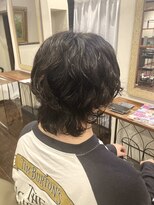 フェリーク ウジヤマダ(feerique UJIYAMADA)&nbsp;ウルフ×パーマスタイル！［メンズパーマ,ウルフヘアー］