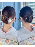 訪問着ヘアセット